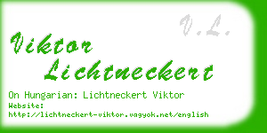 viktor lichtneckert business card